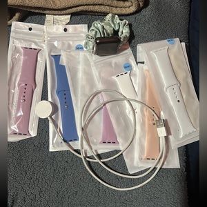 Apple Watch Series 3+ 8 watch bands+charger